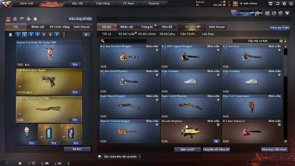 shop acc cf uy tin gia re